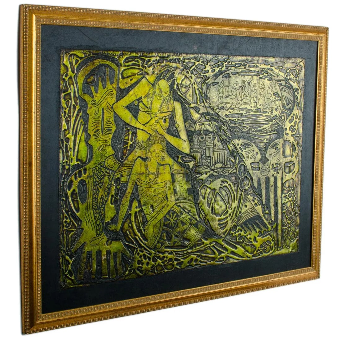 "Mirrows & Combs" Nigerian Metal Relief - 2