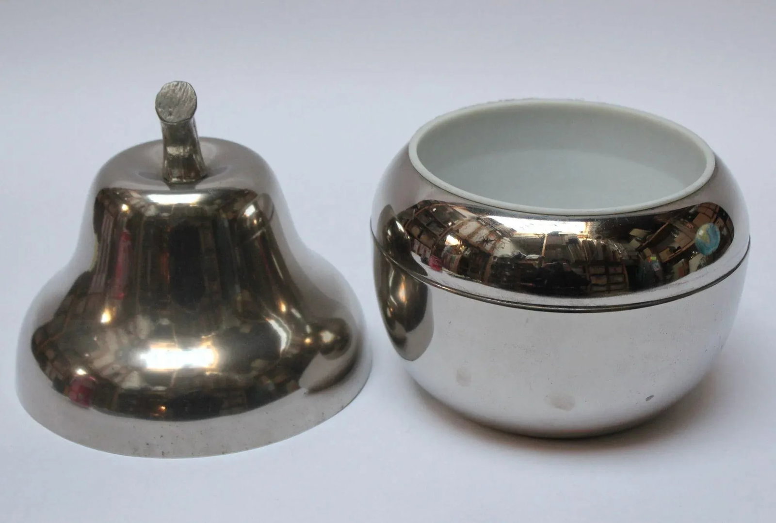 Italian Modernist Stainless Steel "Pear" Ice Bucket - 4