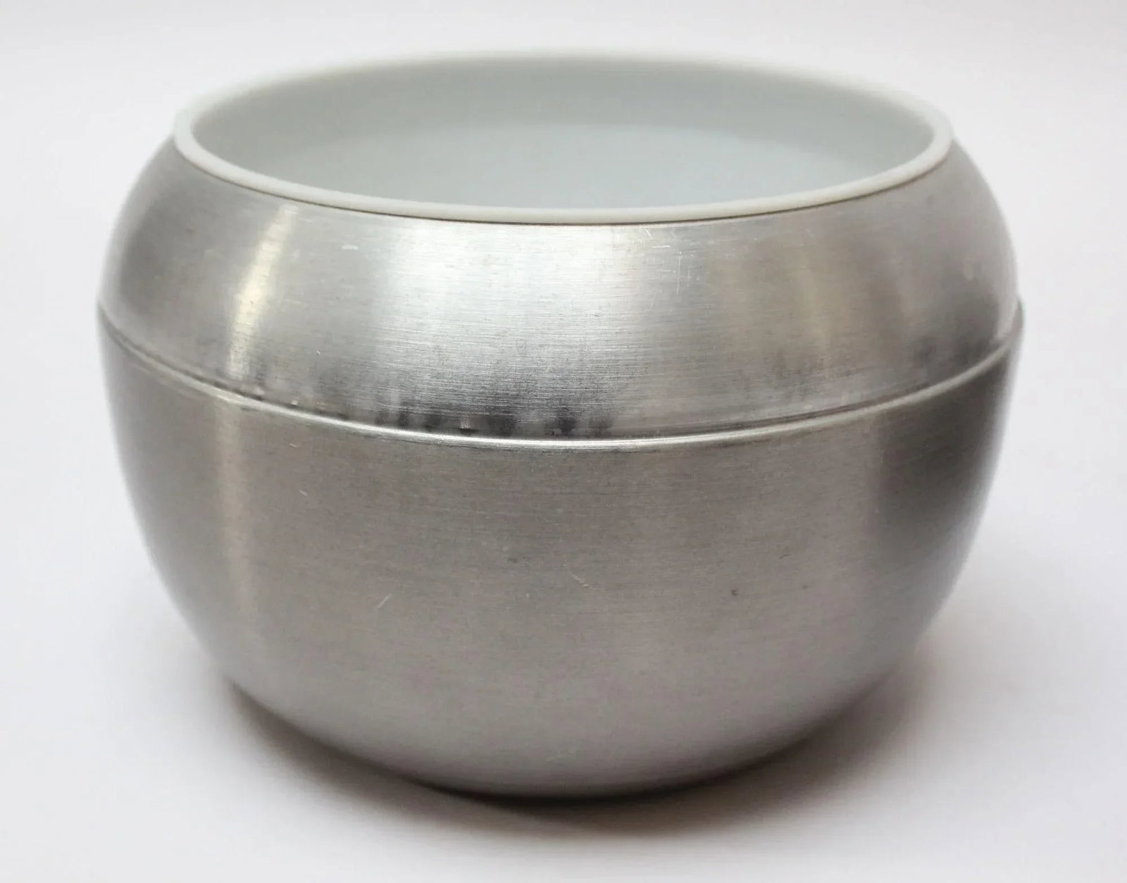 Italian Modernist Brushed Aluminum "Pear" Ice Bucket - 6