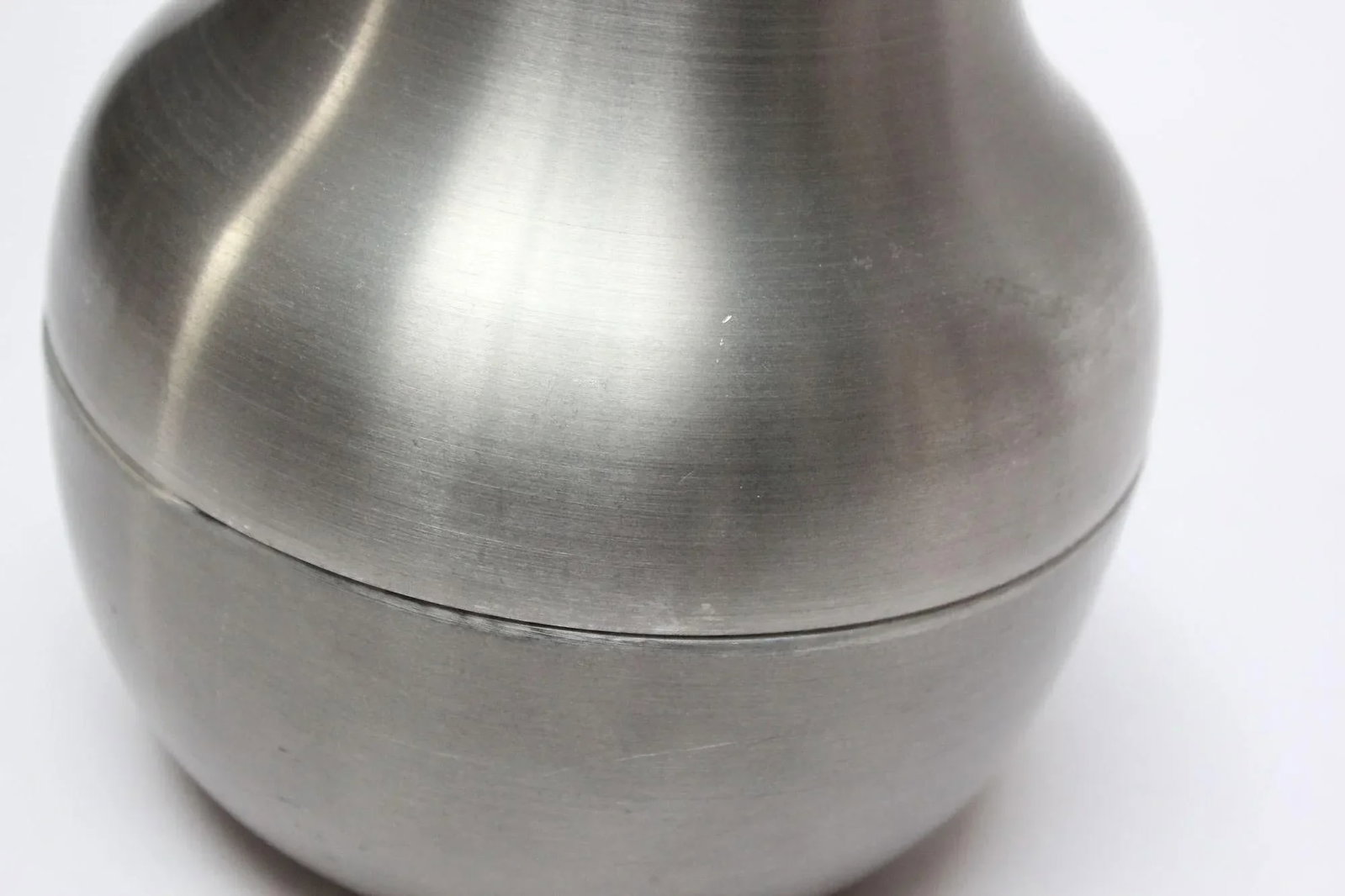 Italian Modernist Brushed Aluminum "Pear" Ice Bucket - 8
