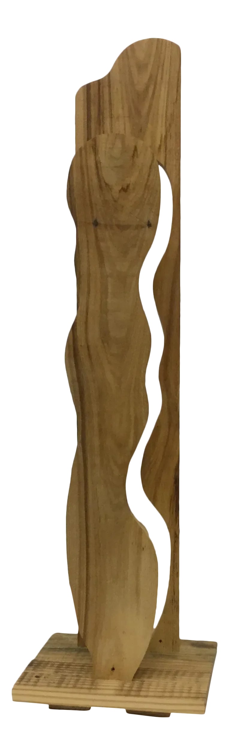 Rustic Industrial Artisan Wood Sculpture Table Lamp: These lamps are so unique and all one of a kind. Made by artisan woodworkers, the lamp sits upright and super tall. Perfect for tiny spaces with a need for light. I have used an Edison bulb, but any