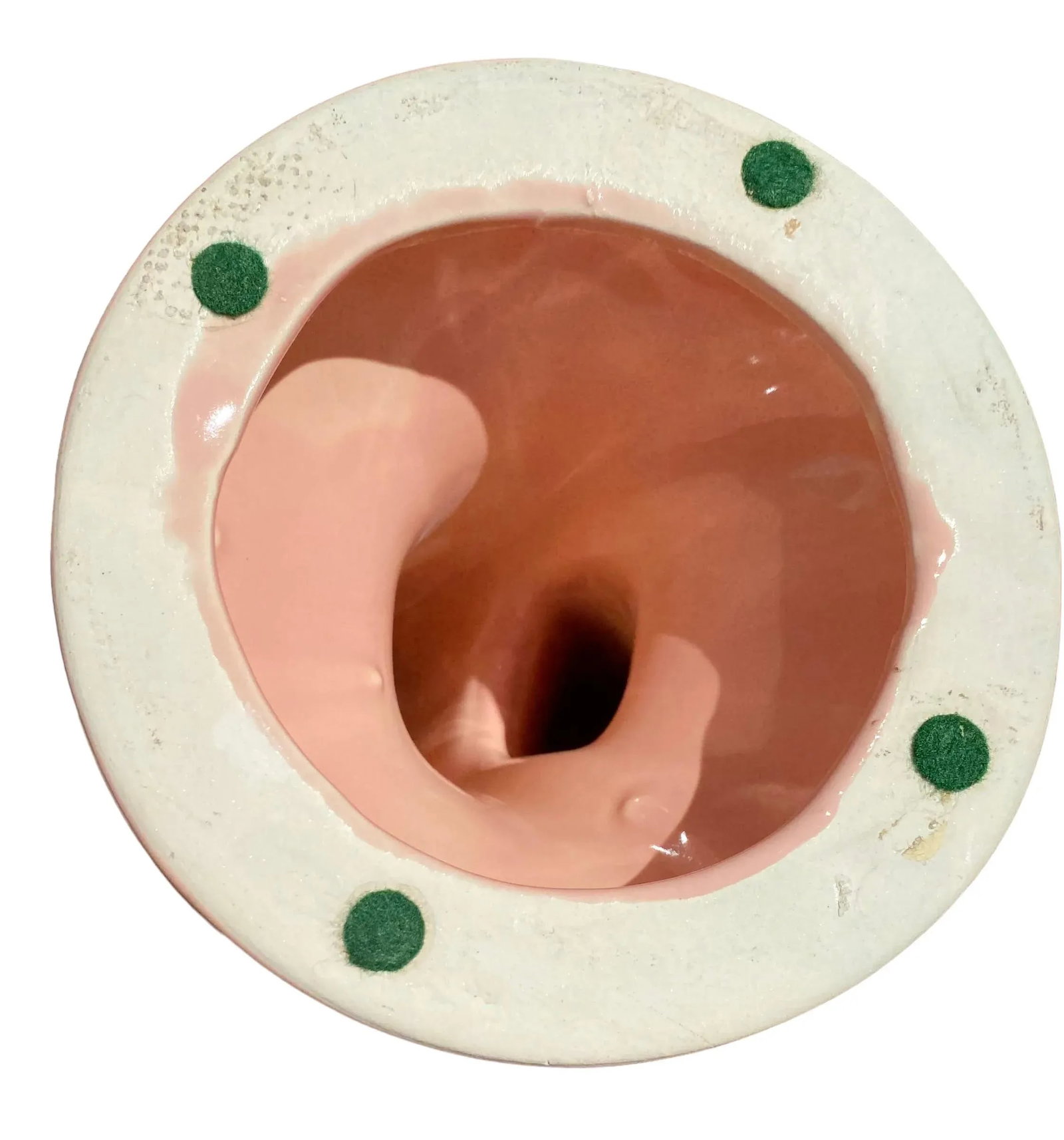 1980's Memphis Design Style Royal Haeger Art Pottery Pink Ceramic "Lovers Harmony" Table Top Statute - 7