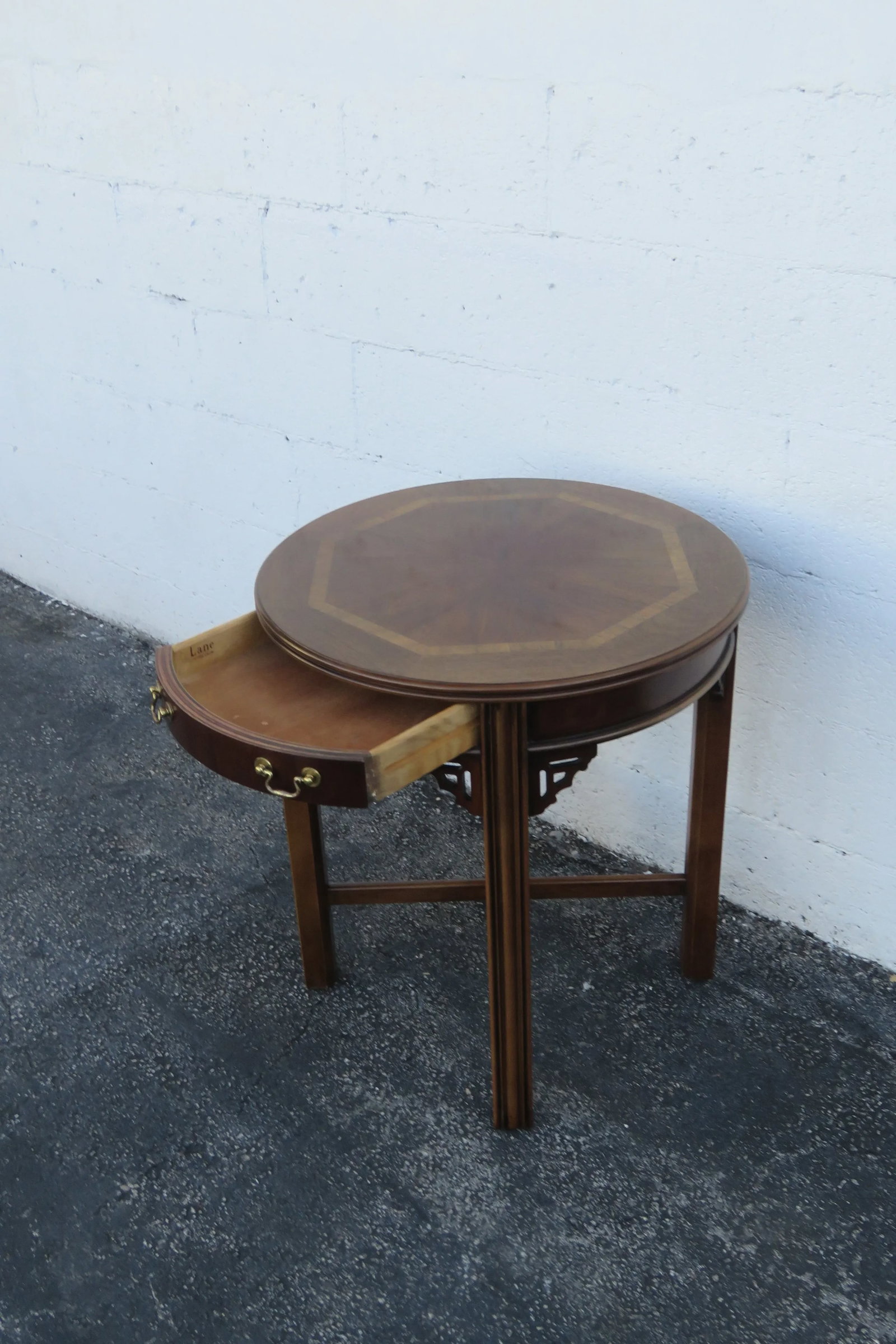 Lane Hollywood Regency Inlay Side End Tables a Pair - 11