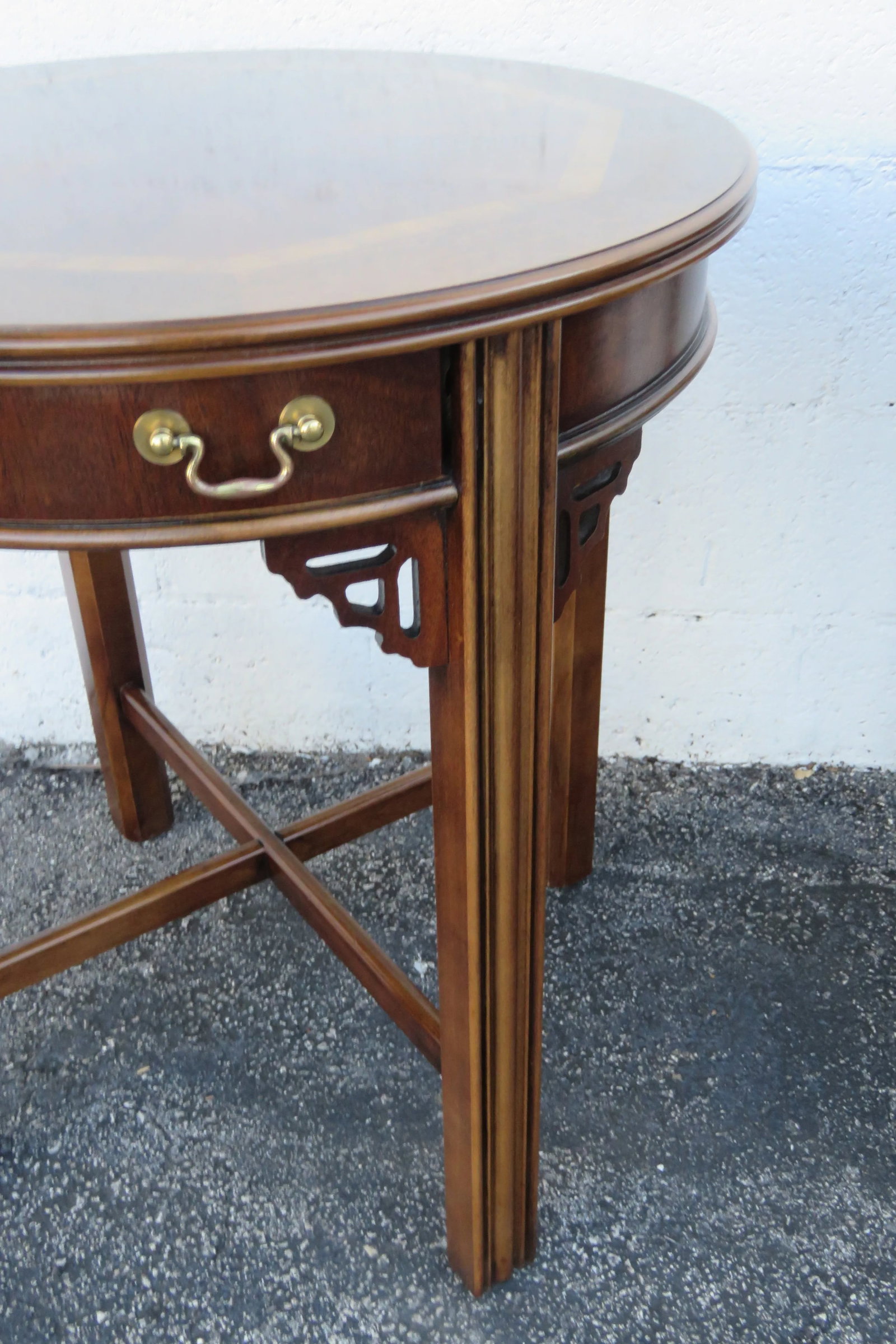 Lane Hollywood Regency Inlay Side End Tables a Pair - 7