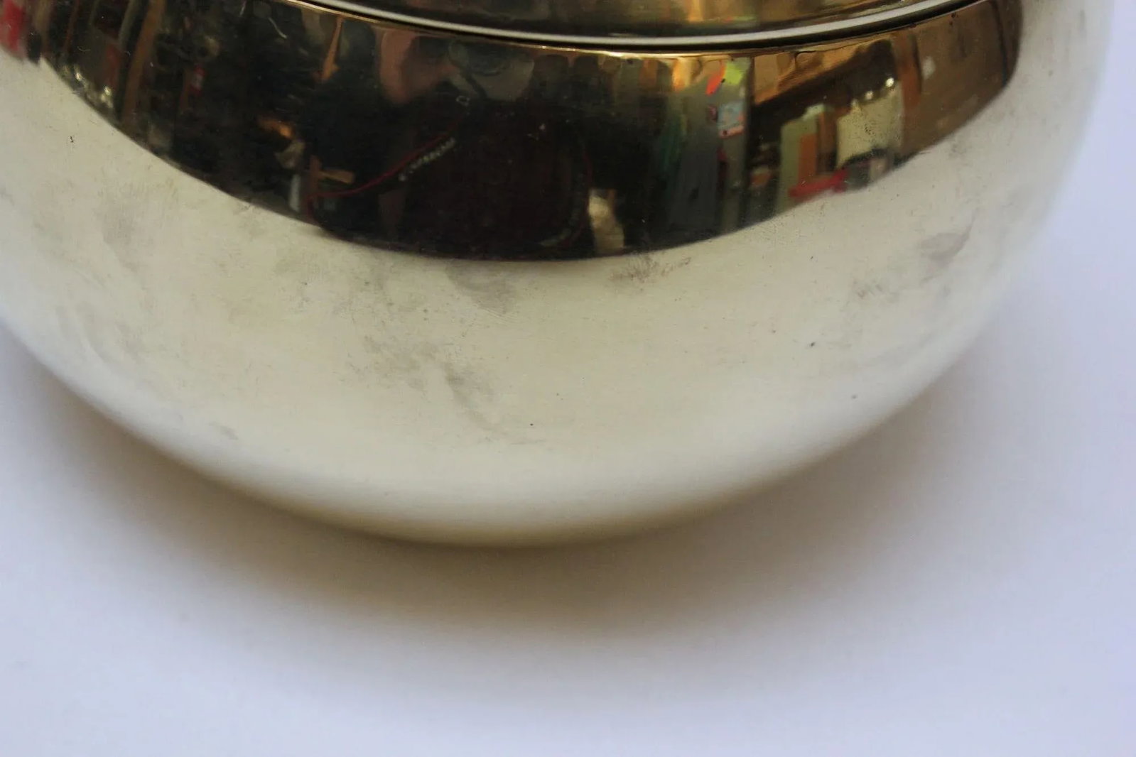 Italian Modernist Brass "Pumpkin" Ice Bucket - 12