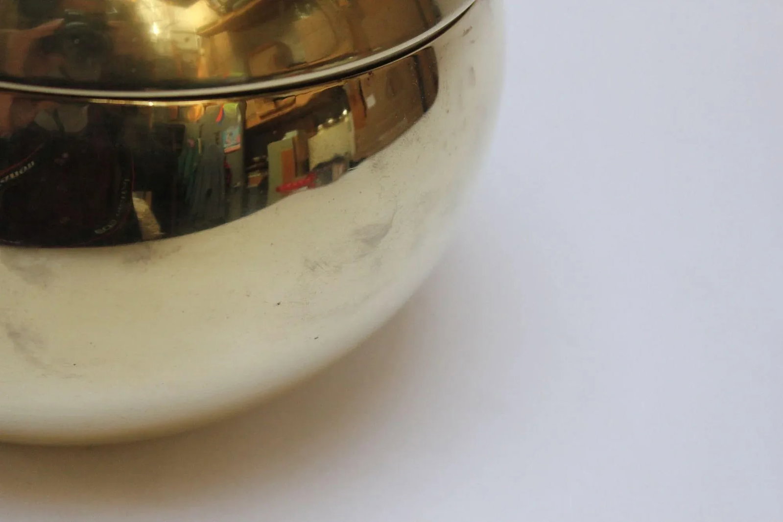 Italian Modernist Brass "Pumpkin" Ice Bucket - 6