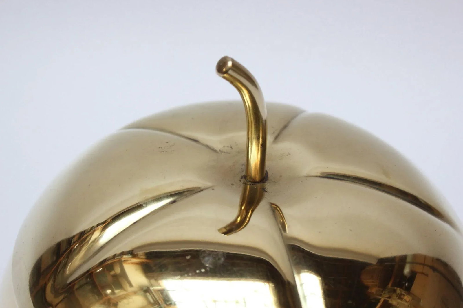 Italian Modernist Brass "Pumpkin" Ice Bucket - 7