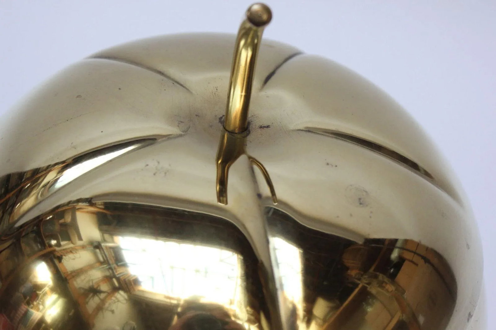 Italian Modernist Brass "Pumpkin" Ice Bucket - 8