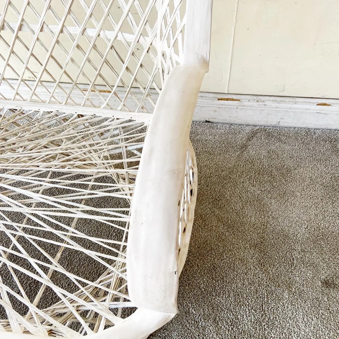Mid Century Modern Spun Fiberglass Loveseat - 2