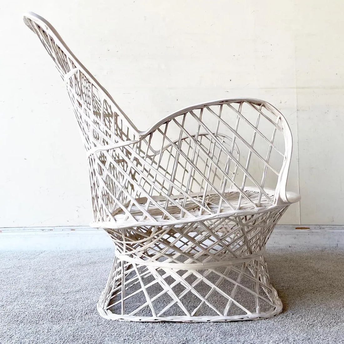 Mid Century Modern Spun Fiberglass Loveseat - 8