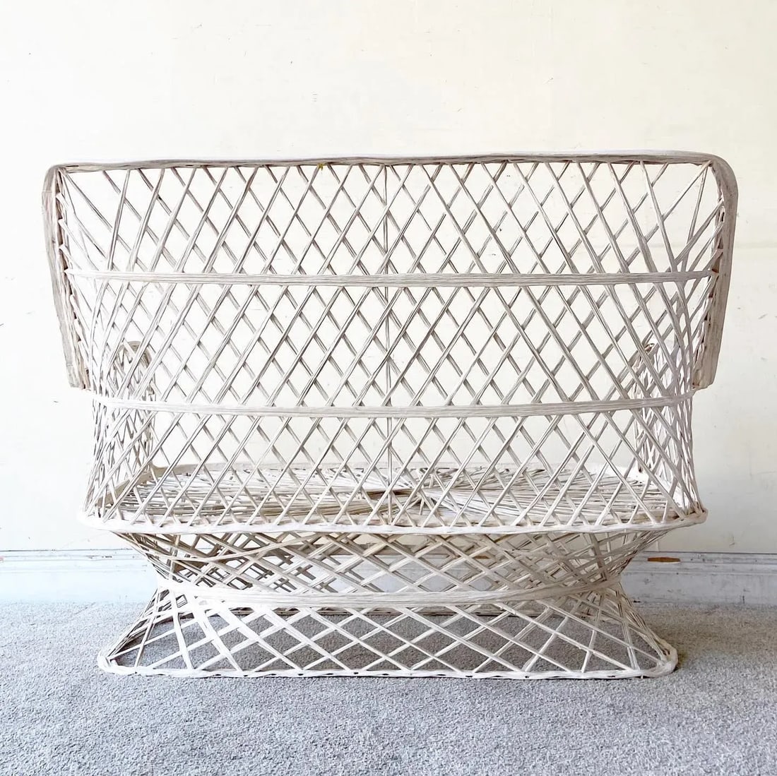Mid Century Modern Spun Fiberglass Loveseat - 9