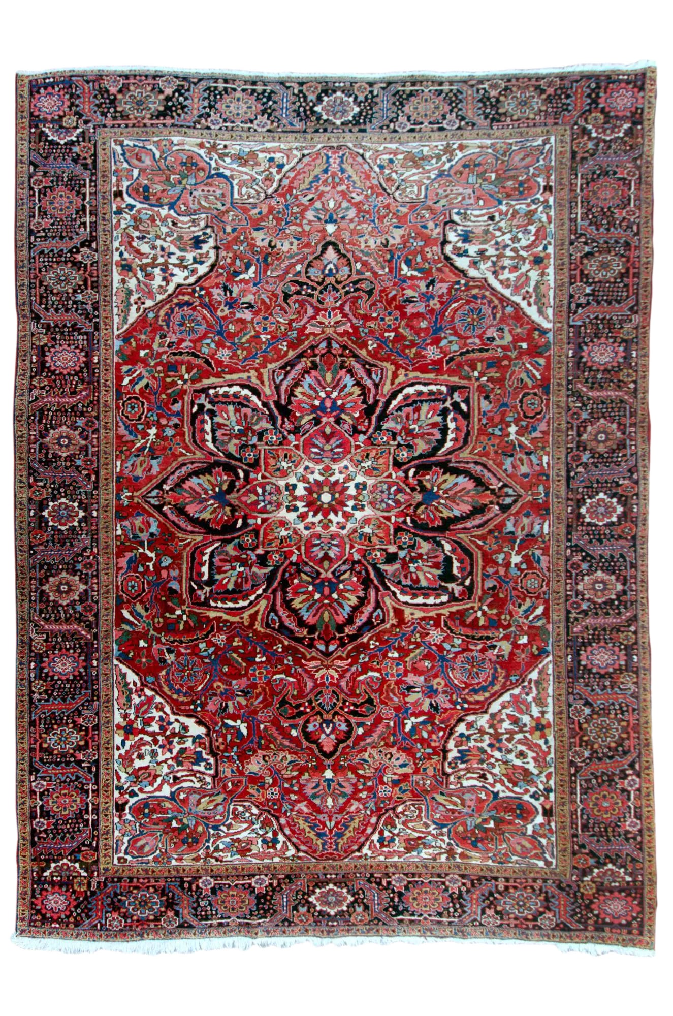 Antique Persian Heriz Rug - 9' 11" by 13' 1" (1 of 8)