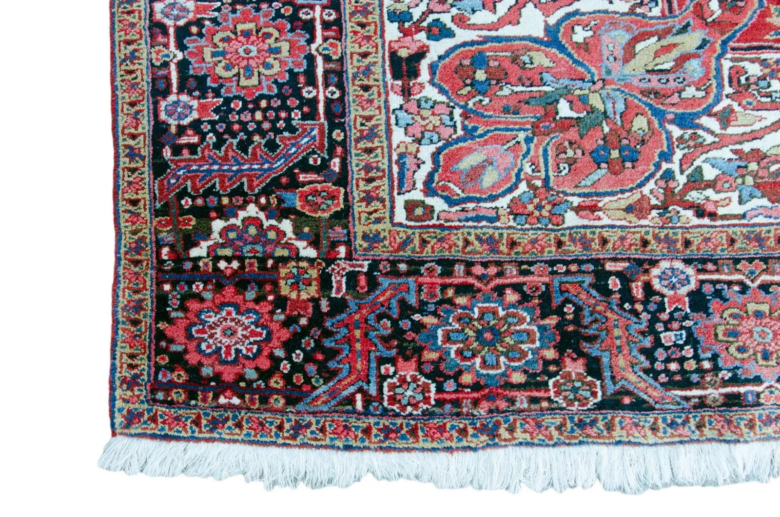 Antique Persian Heriz Rug - 9' 11" by 13' 1" - 7