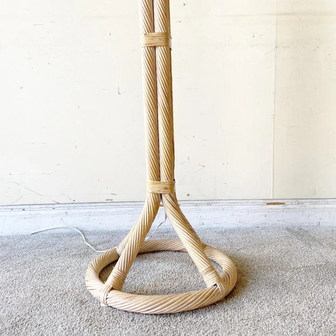 Boho Chic Twisted Pencil Reed Floor Lamp - 4