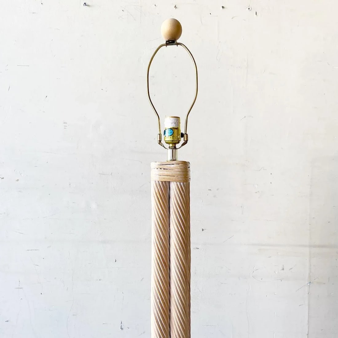 Boho Chic Twisted Pencil Reed Floor Lamp - 5