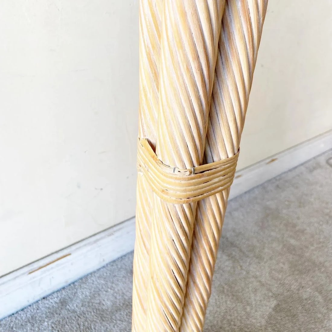 Boho Chic Twisted Pencil Reed Floor Lamp - 8