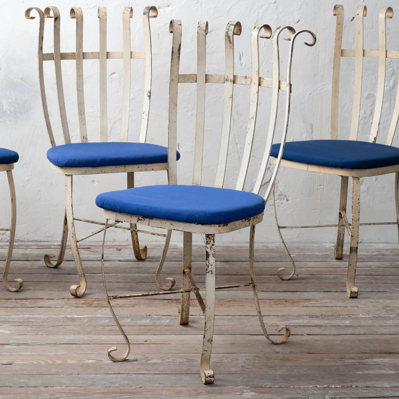 Scrolled Wrought Iron Chairs - Set of 4 - 2