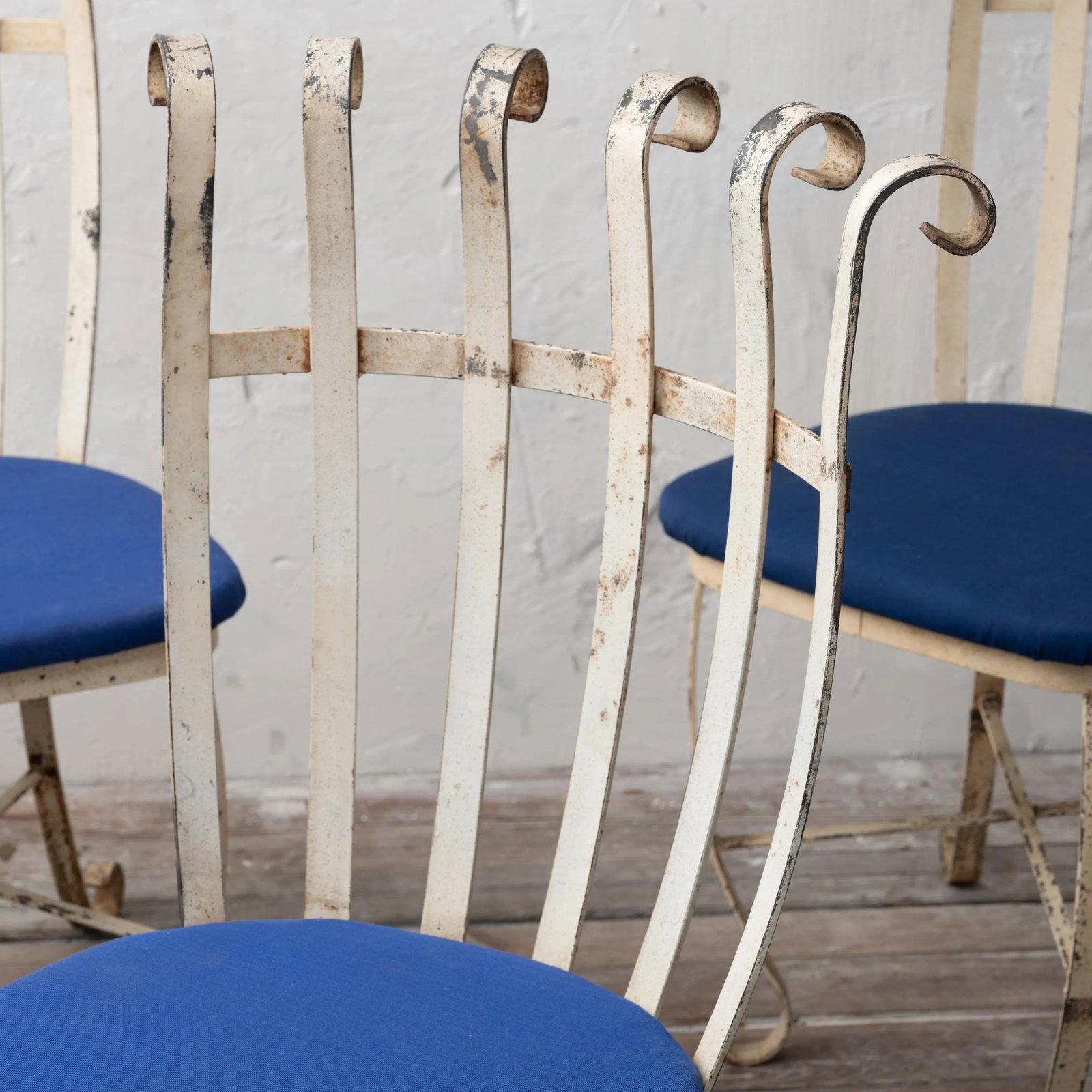 Scrolled Wrought Iron Chairs - Set of 4 - 4