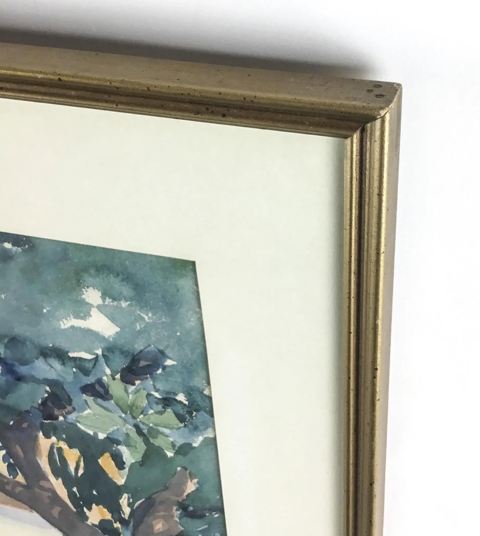 1960's Original Watercolor Framed Painting - 7