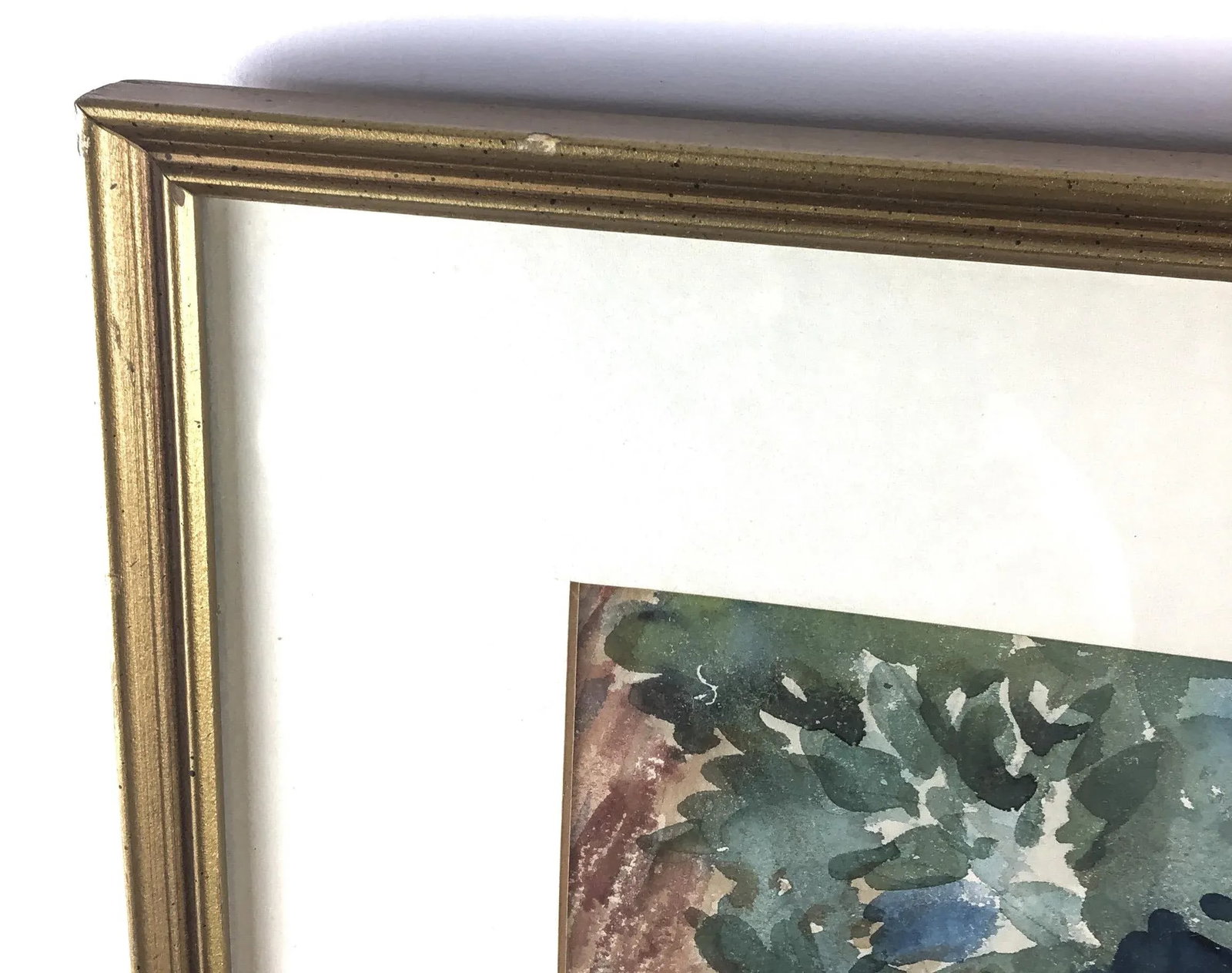 1960's Original Watercolor Framed Painting - 8