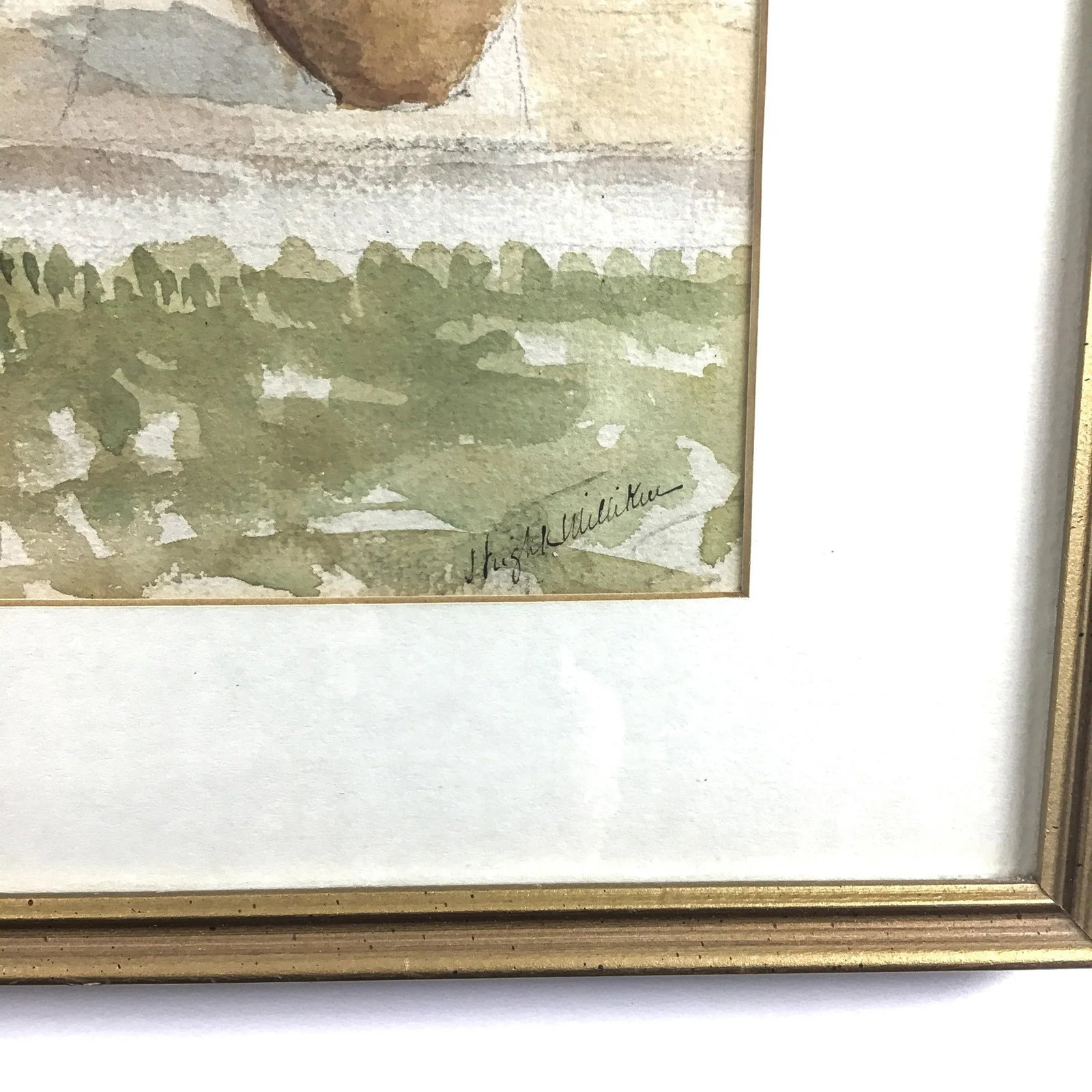 1960's Original Watercolor Framed Painting - 9