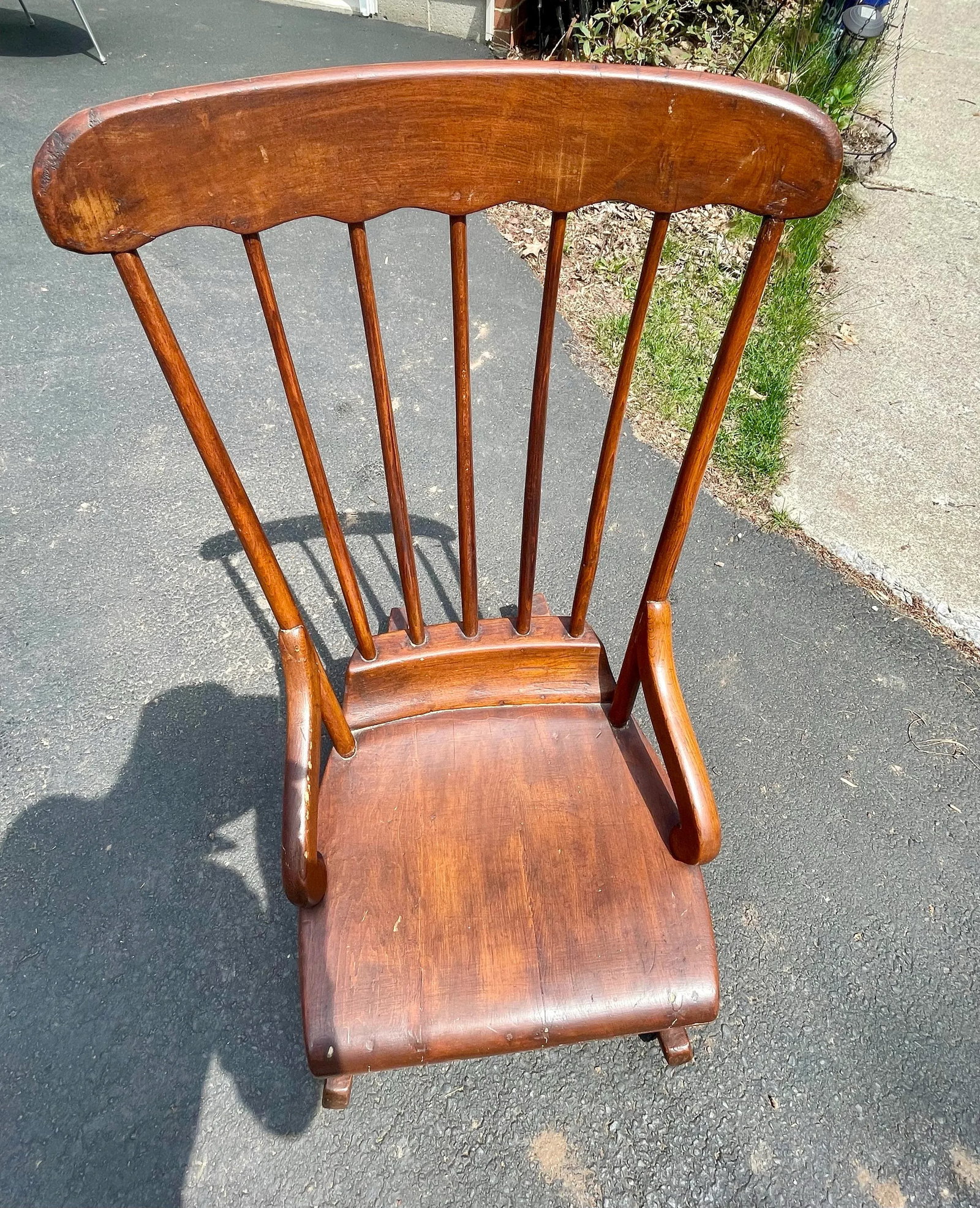 Antique Pennsylvania Nursing/Sewing Rocker - 5