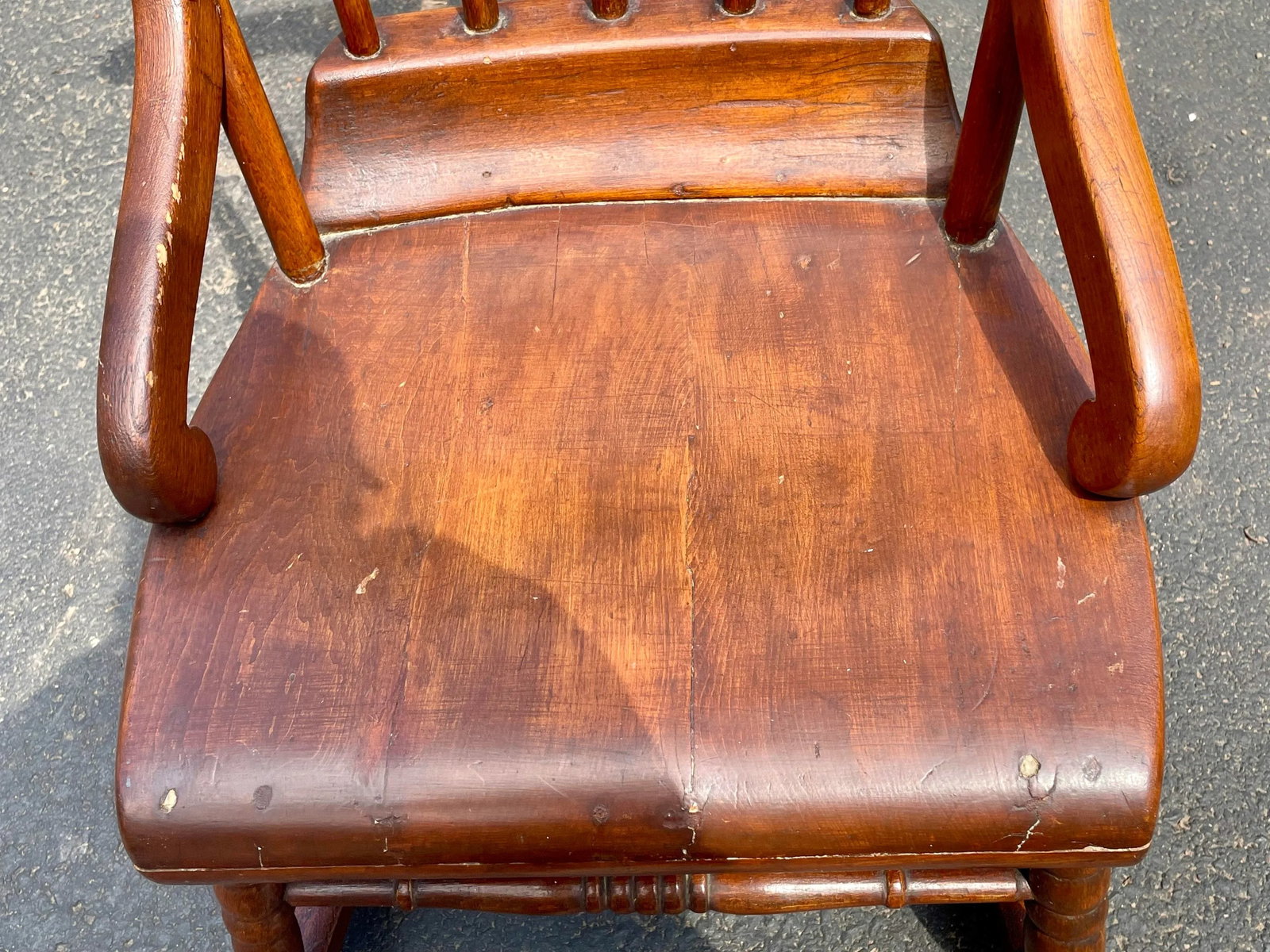 Antique Pennsylvania Nursing/Sewing Rocker - 7