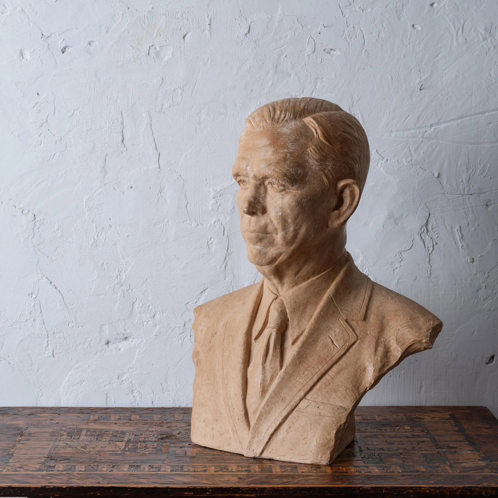 General George C. Marshall Plaster Bust by Rosario Russell Fiore - 10