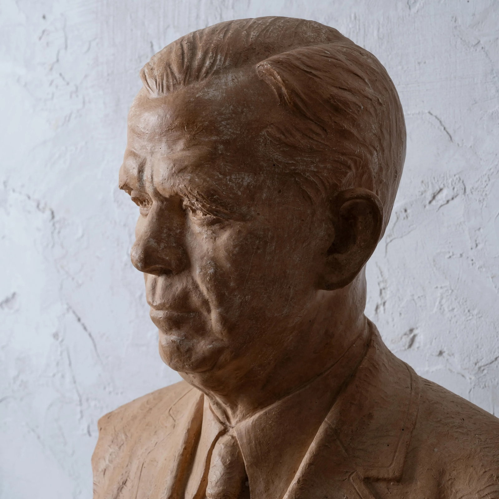 General George C. Marshall Plaster Bust by Rosario Russell Fiore - 4
