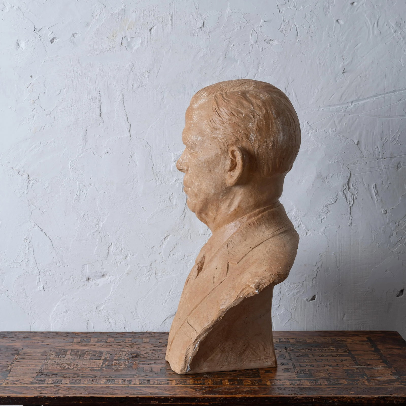 General George C. Marshall Plaster Bust by Rosario Russell Fiore - 7