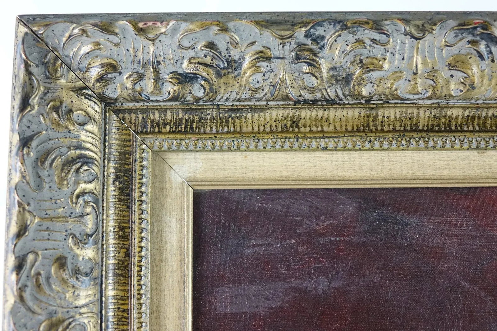 Antique Portrait Large Original Oil on Canvas Signed by Artist Alberto Cecconi - 2