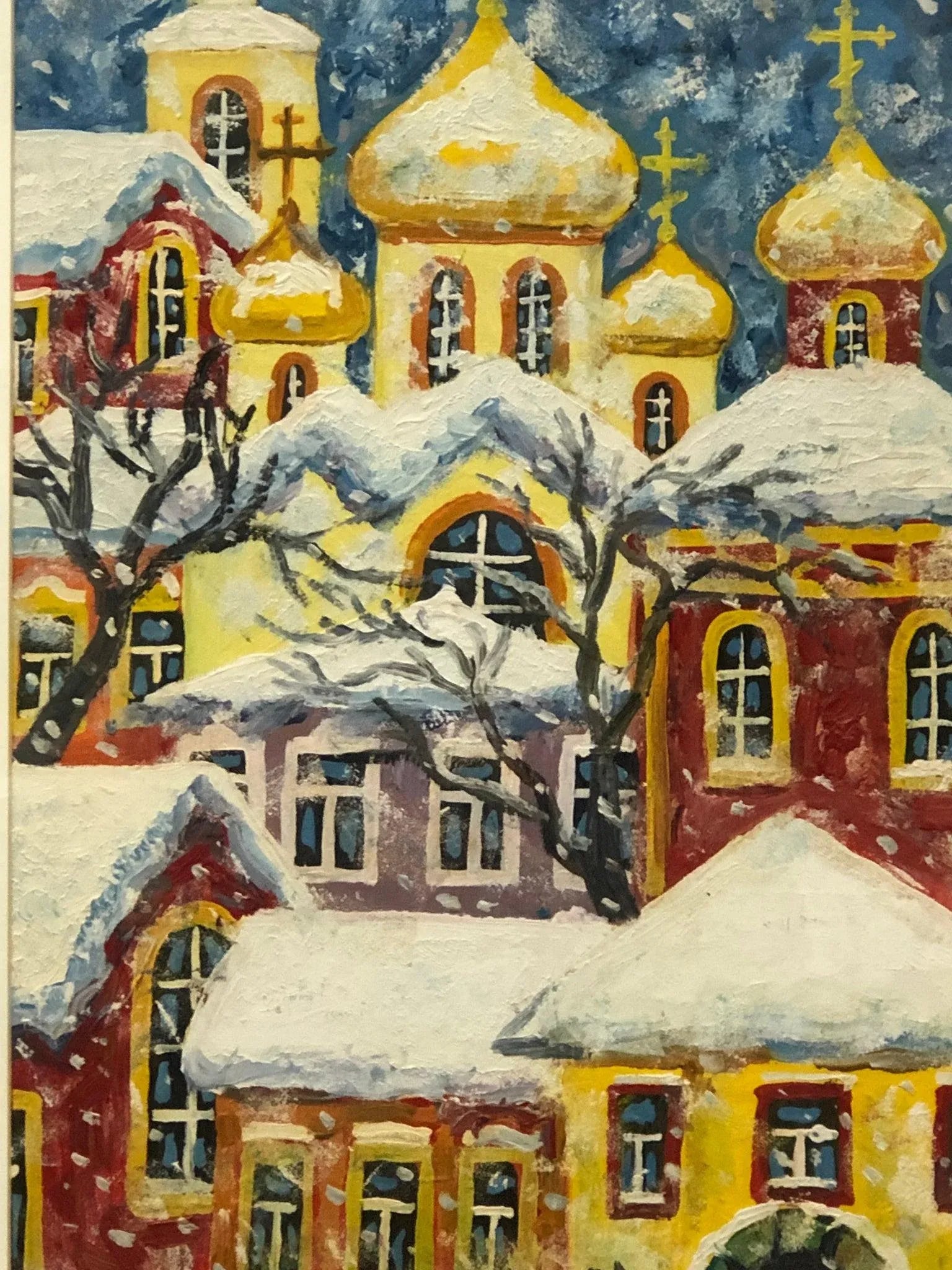 "Inside the Monastery Walls" - 1993 Original Watercolor Signed, Framed - 2