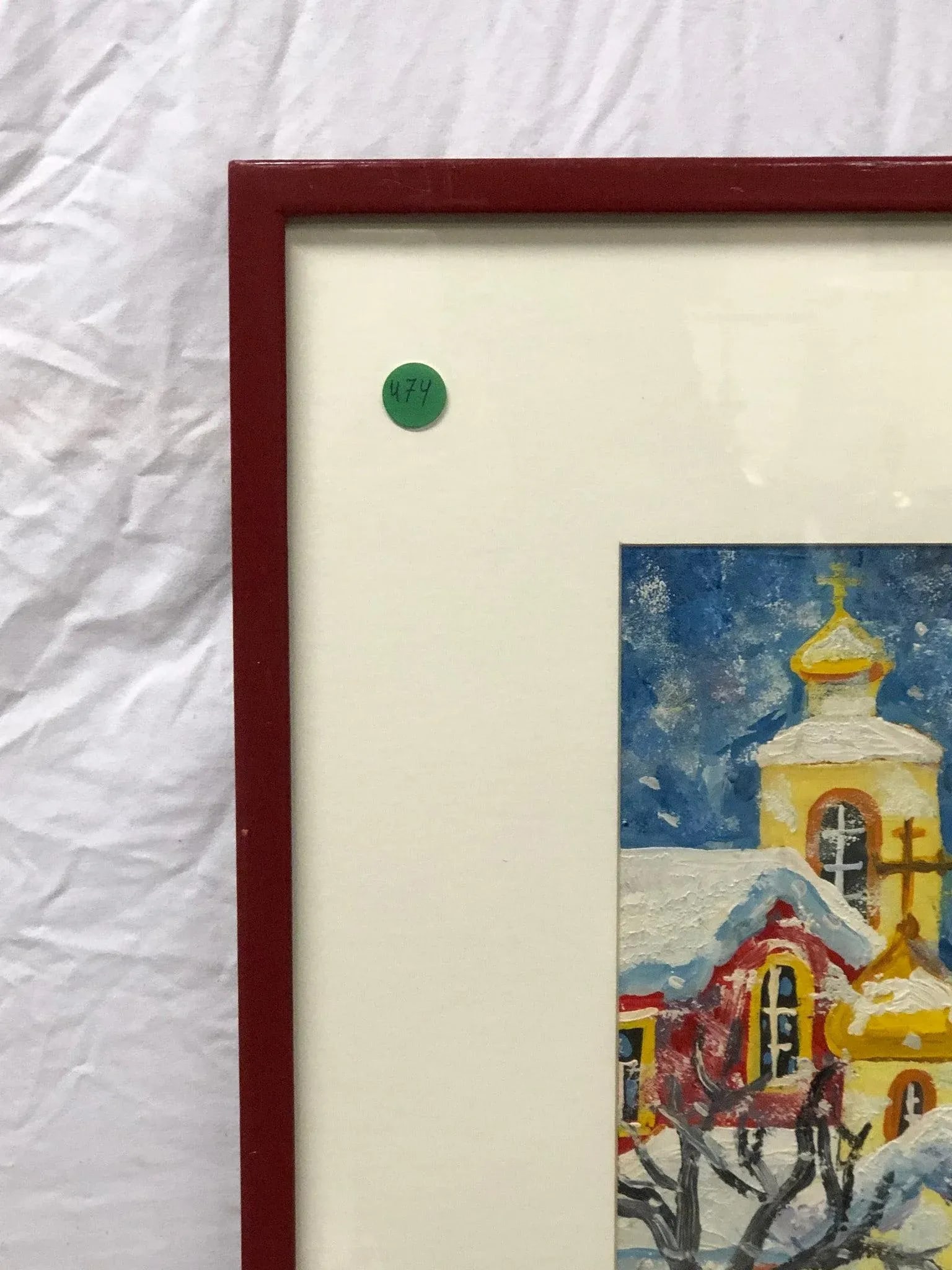 "Inside the Monastery Walls" - 1993 Original Watercolor Signed, Framed - 4