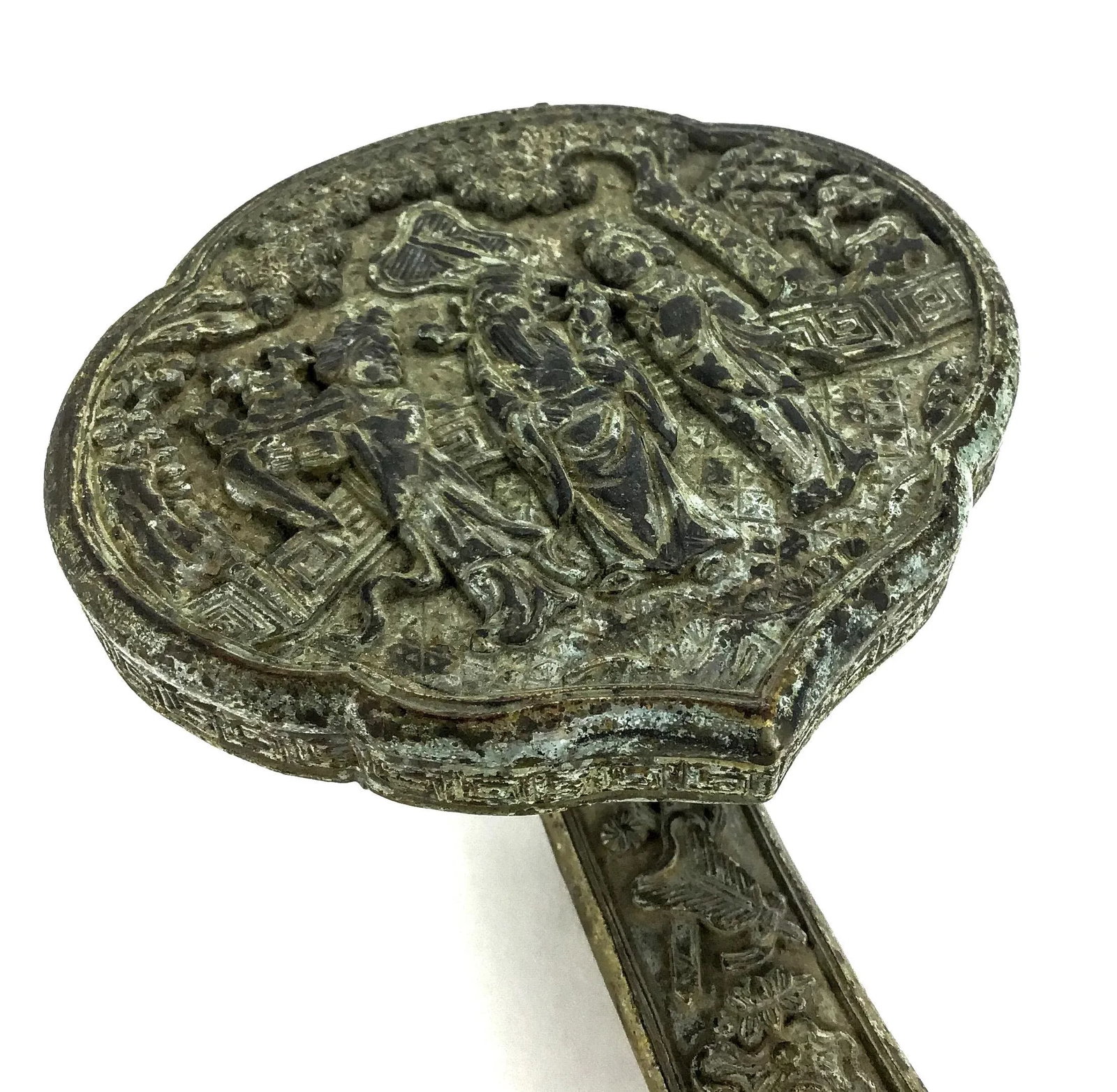 Lacquered Bronze Ceremonial Scepter Symbolizing Power and Fortune in Chinese Folklore - 12
