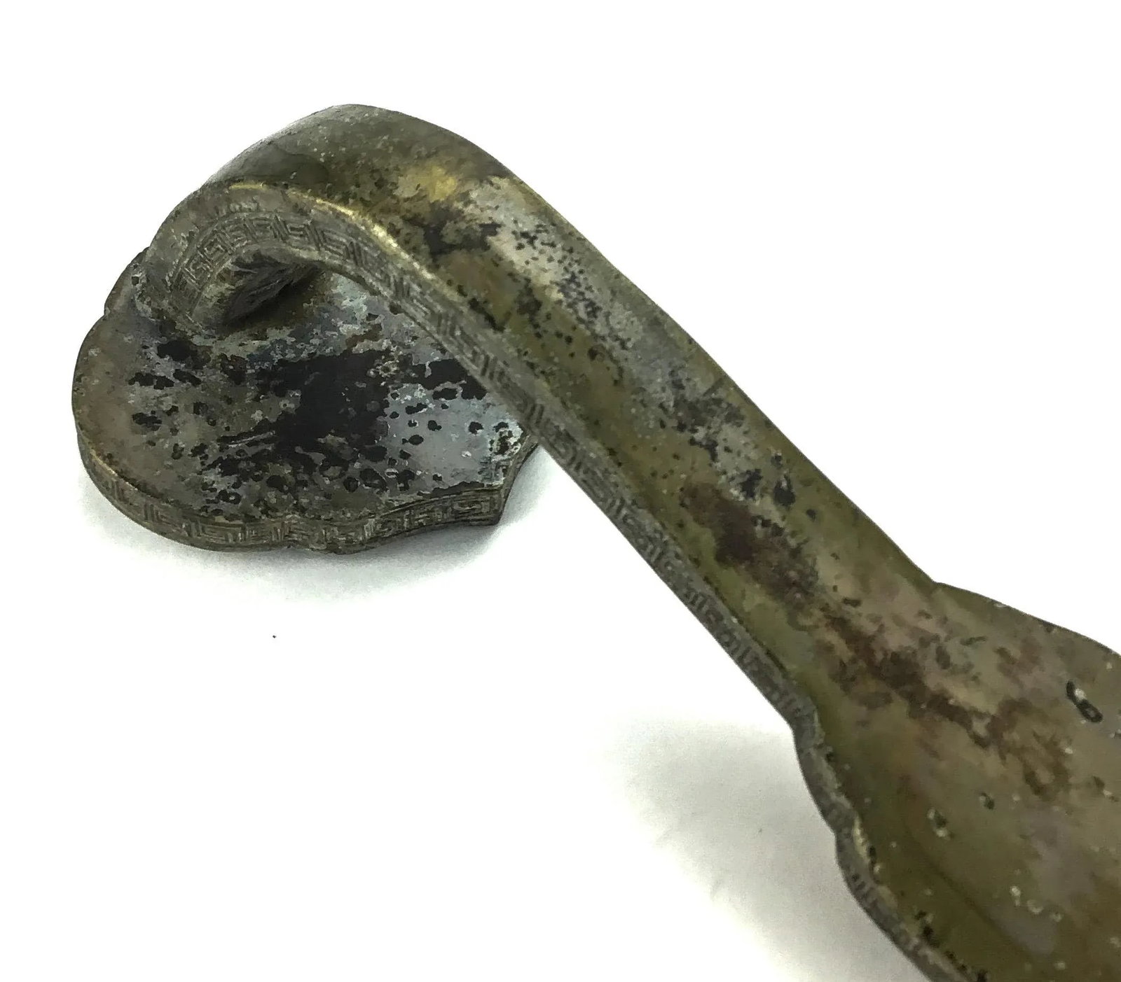 Lacquered Bronze Ceremonial Scepter Symbolizing Power and Fortune in Chinese Folklore - 6