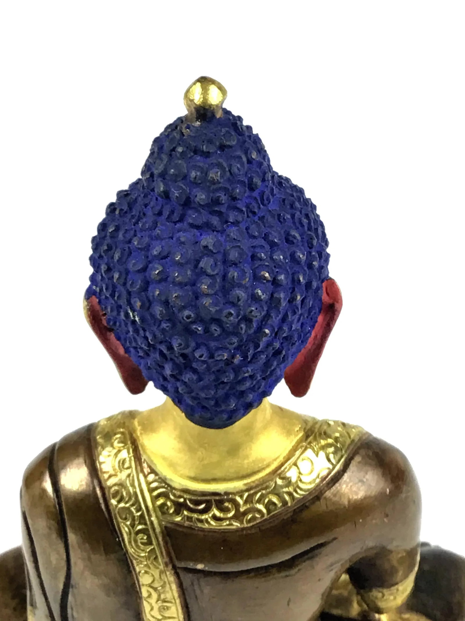Shakyamuni Buddha Gold & Bronze Nepalese Figurine - 10