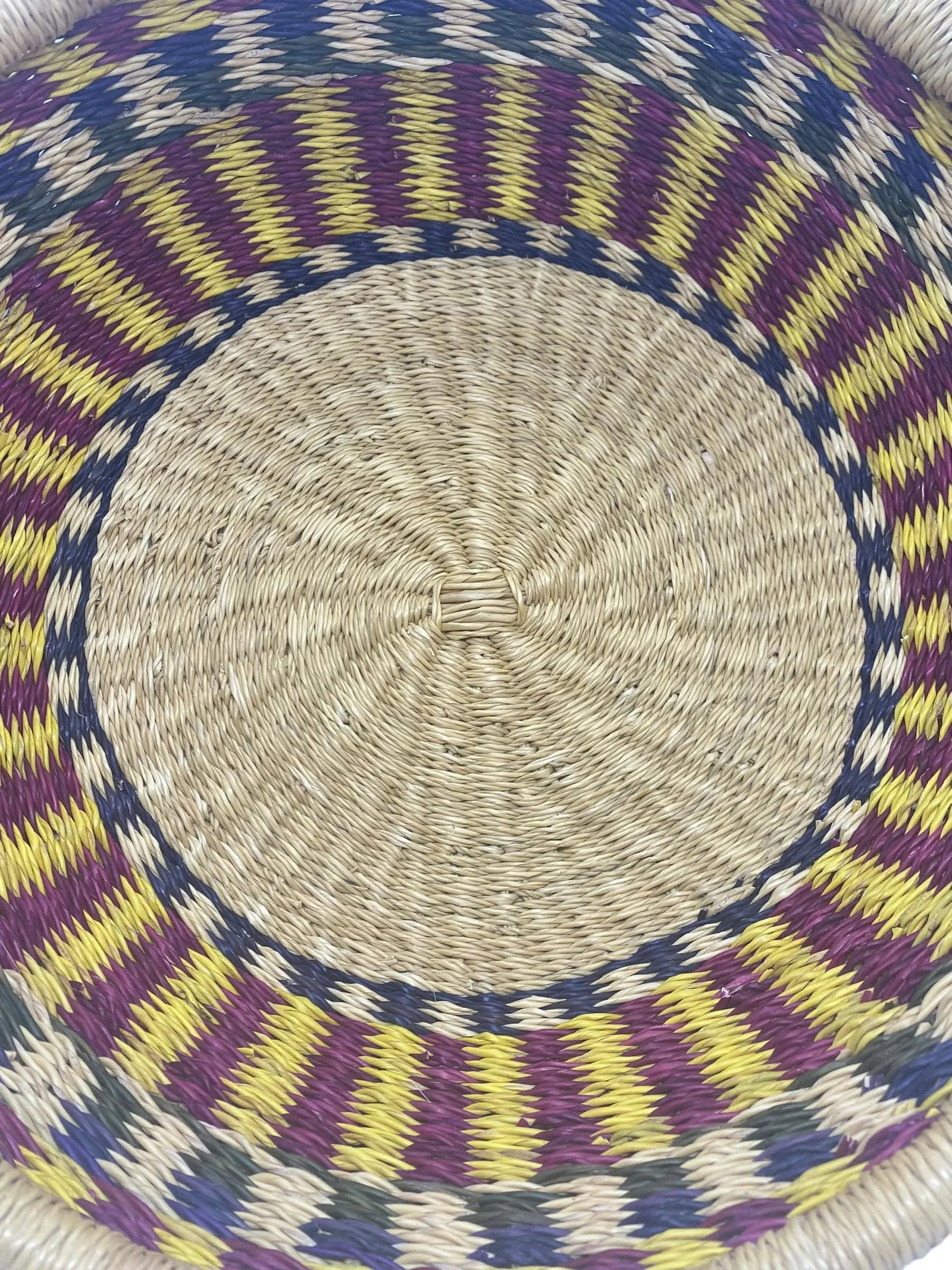 Mid 20th Century Vintage Bohemian Hand Woven Basket - 4