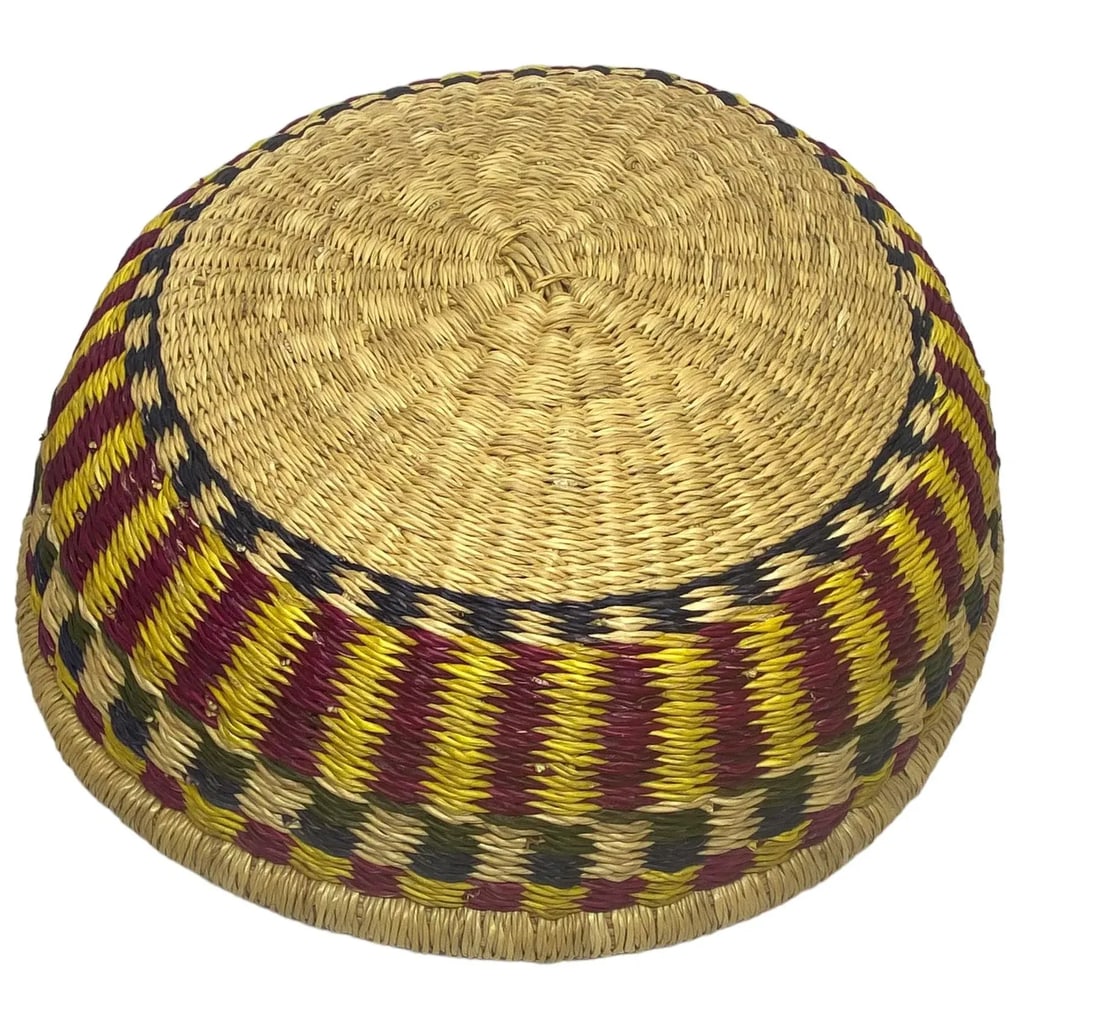 Mid 20th Century Vintage Bohemian Hand Woven Basket - 6