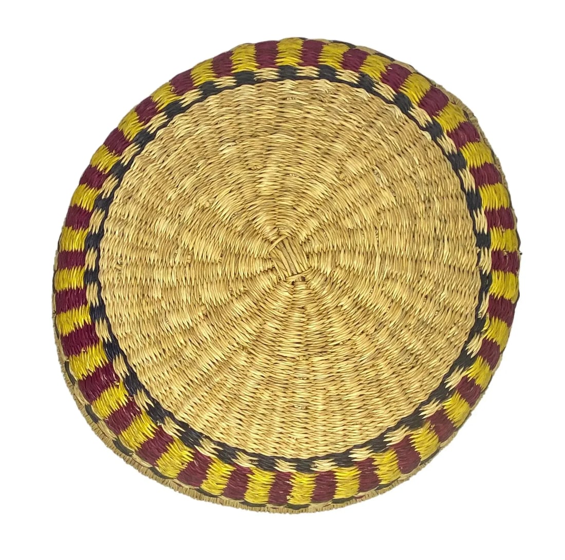 Mid 20th Century Vintage Bohemian Hand Woven Basket - 7