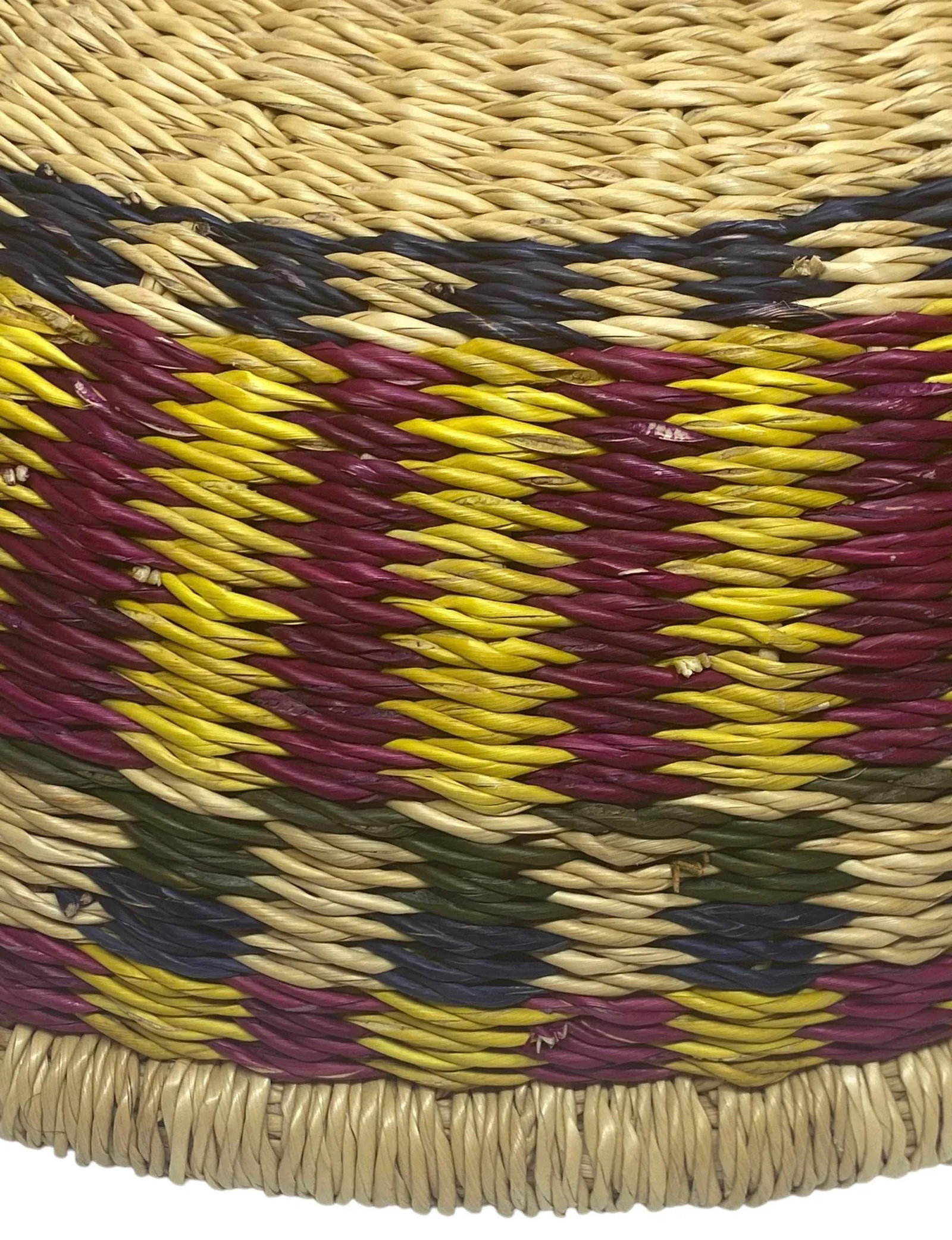 Mid 20th Century Vintage Bohemian Hand Woven Basket - 8