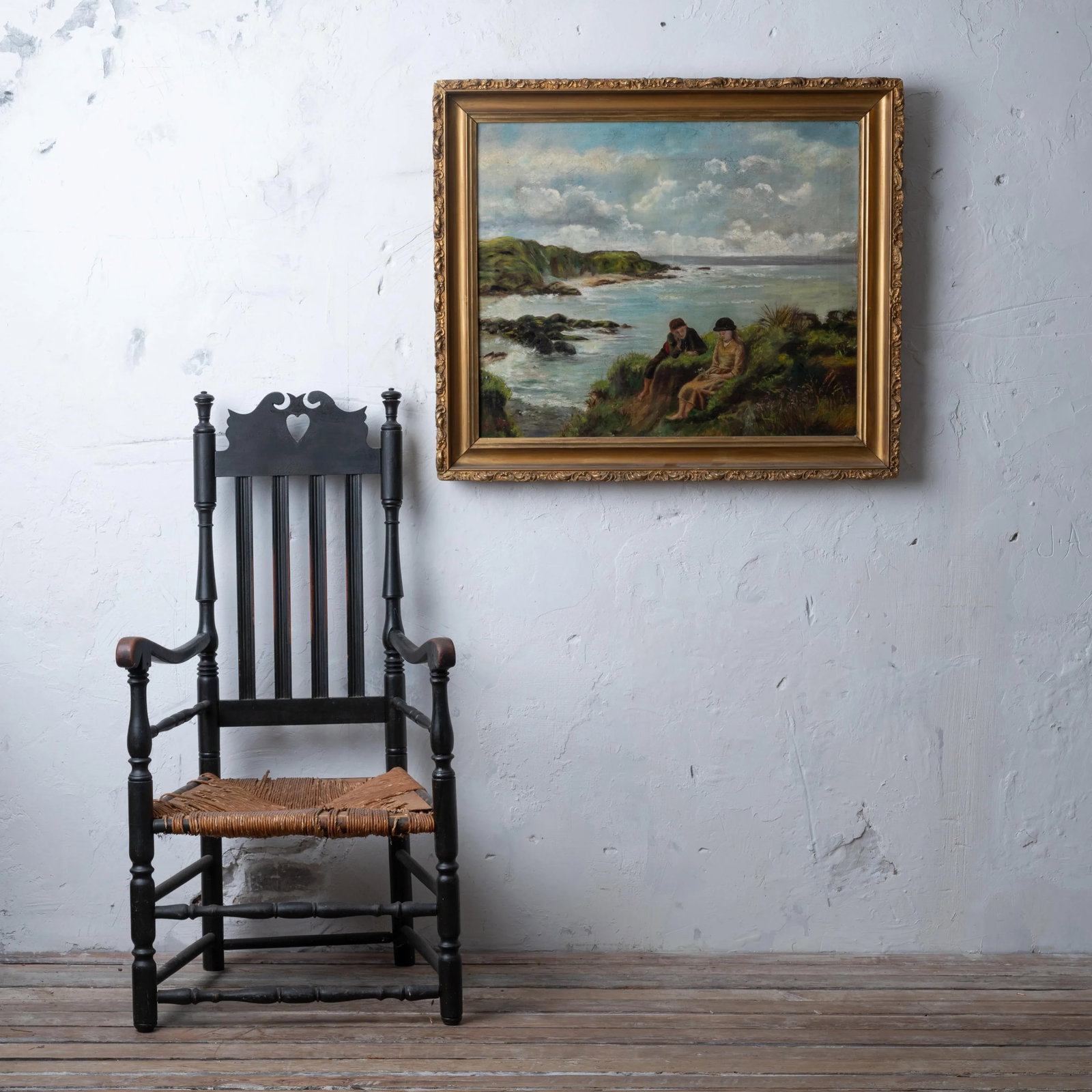 "Young Dreams" Genre Painting After James Clarke Hook - 2