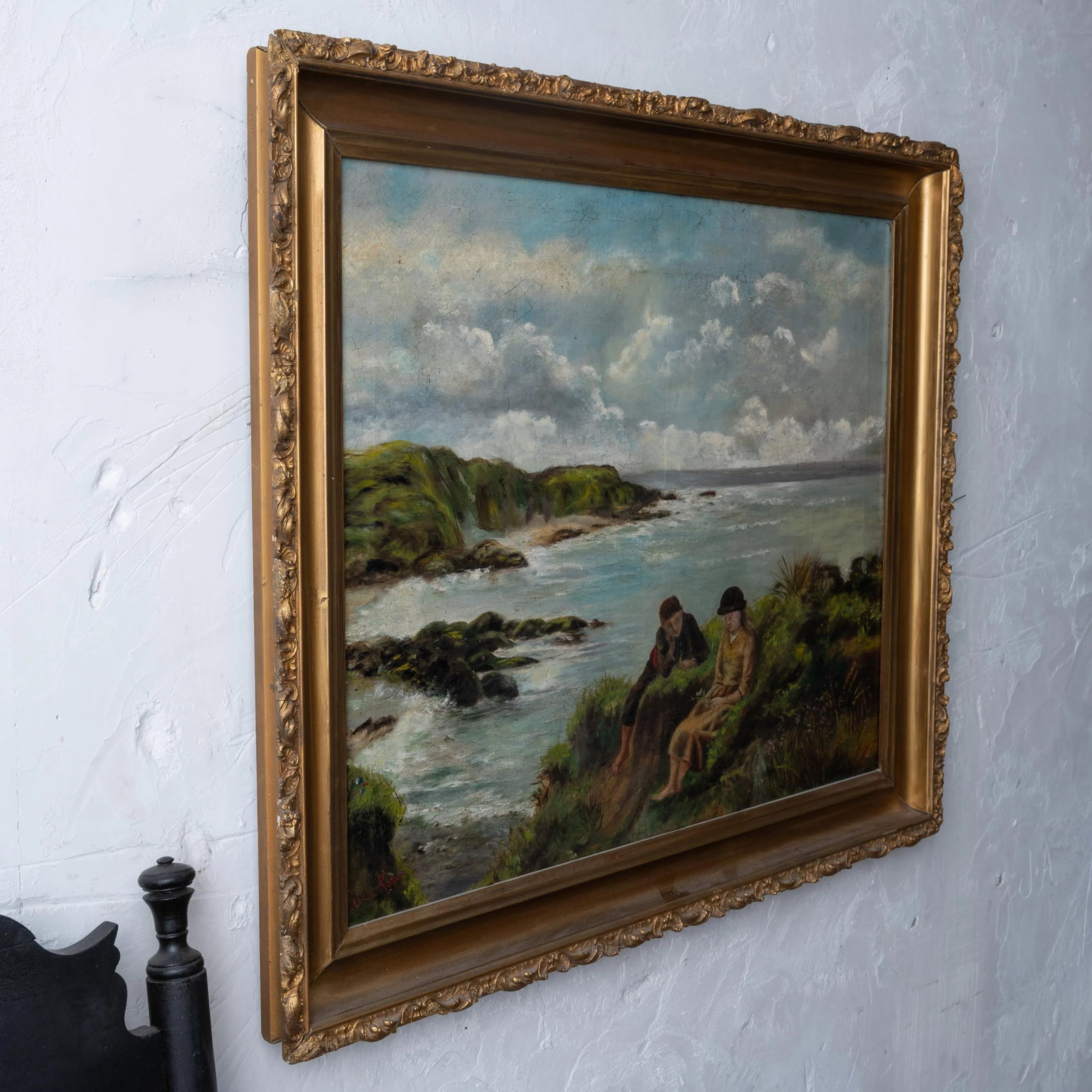 "Young Dreams" Genre Painting After James Clarke Hook - 7