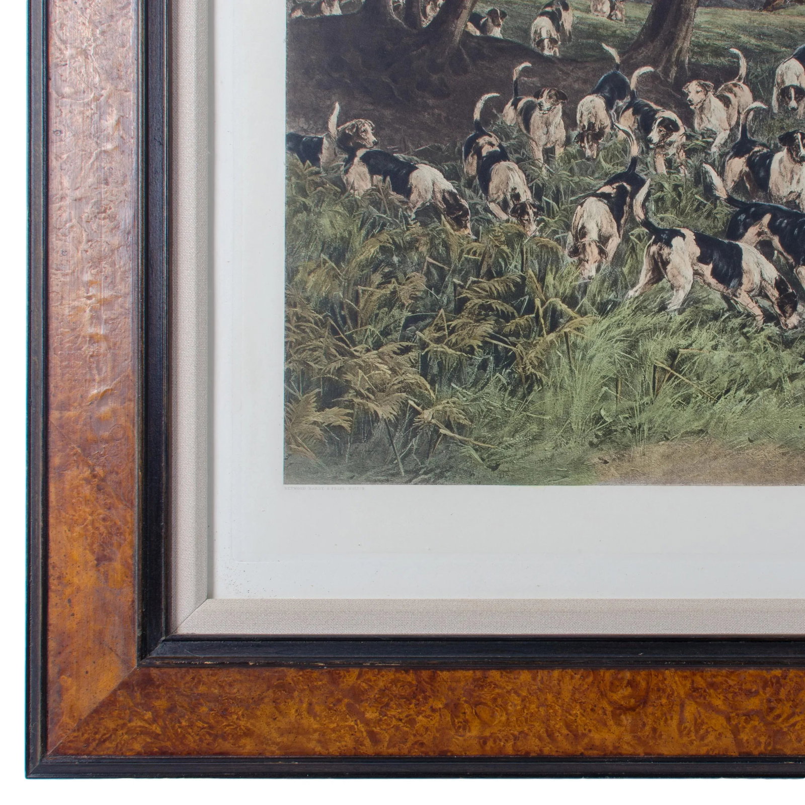 "Lost Scent" Hunt Scene Intaglio Print After Heywood Hardy - 3