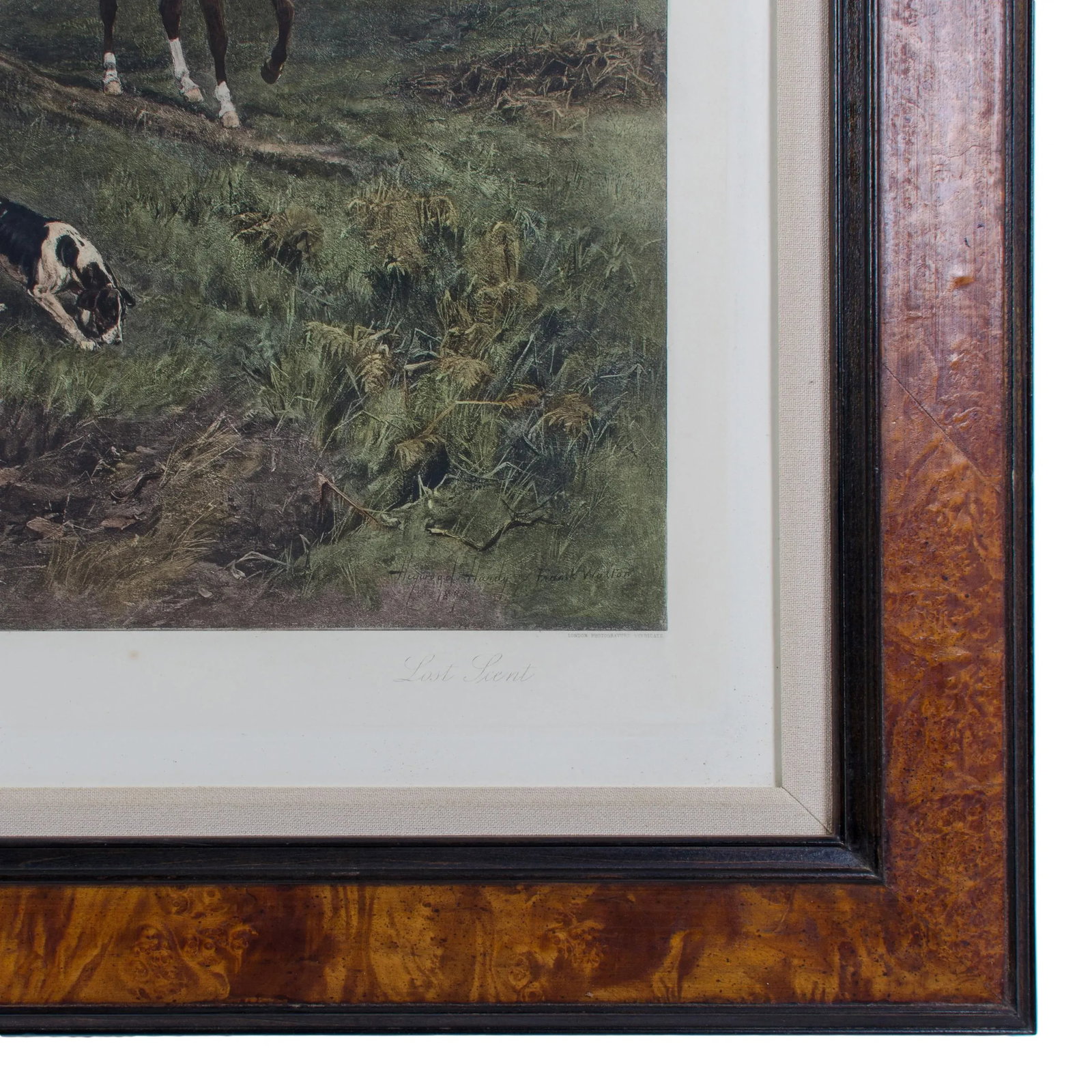 "Lost Scent" Hunt Scene Intaglio Print After Heywood Hardy - 4