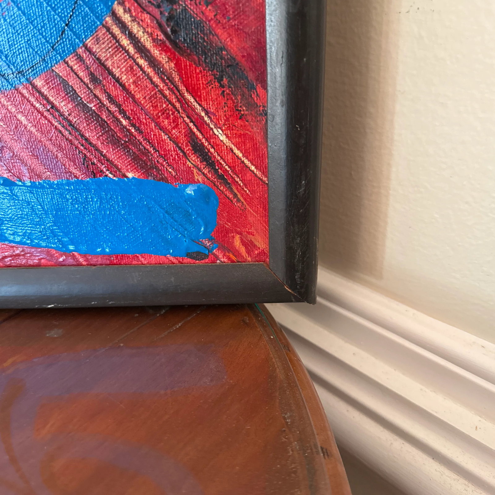 1970s Vintage Abstract Portraiture, Painting by Peter Robert Keil, Framed - 11