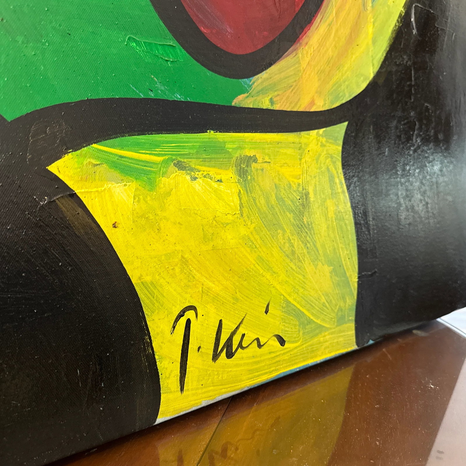 1970s Big Abstract Portrait by Peter Keil - 4