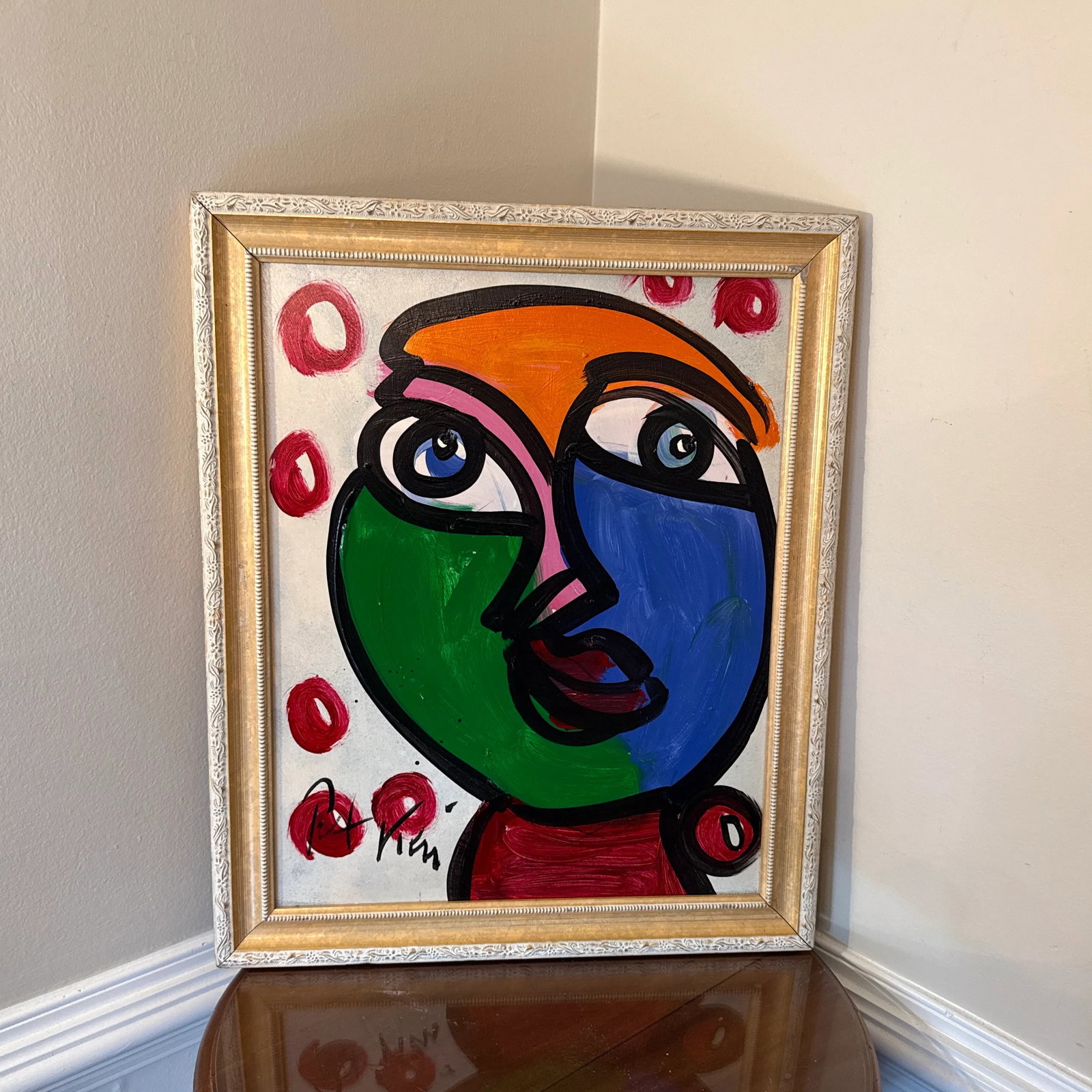 1970s Peter Keil Abstract Painting Framed - 2