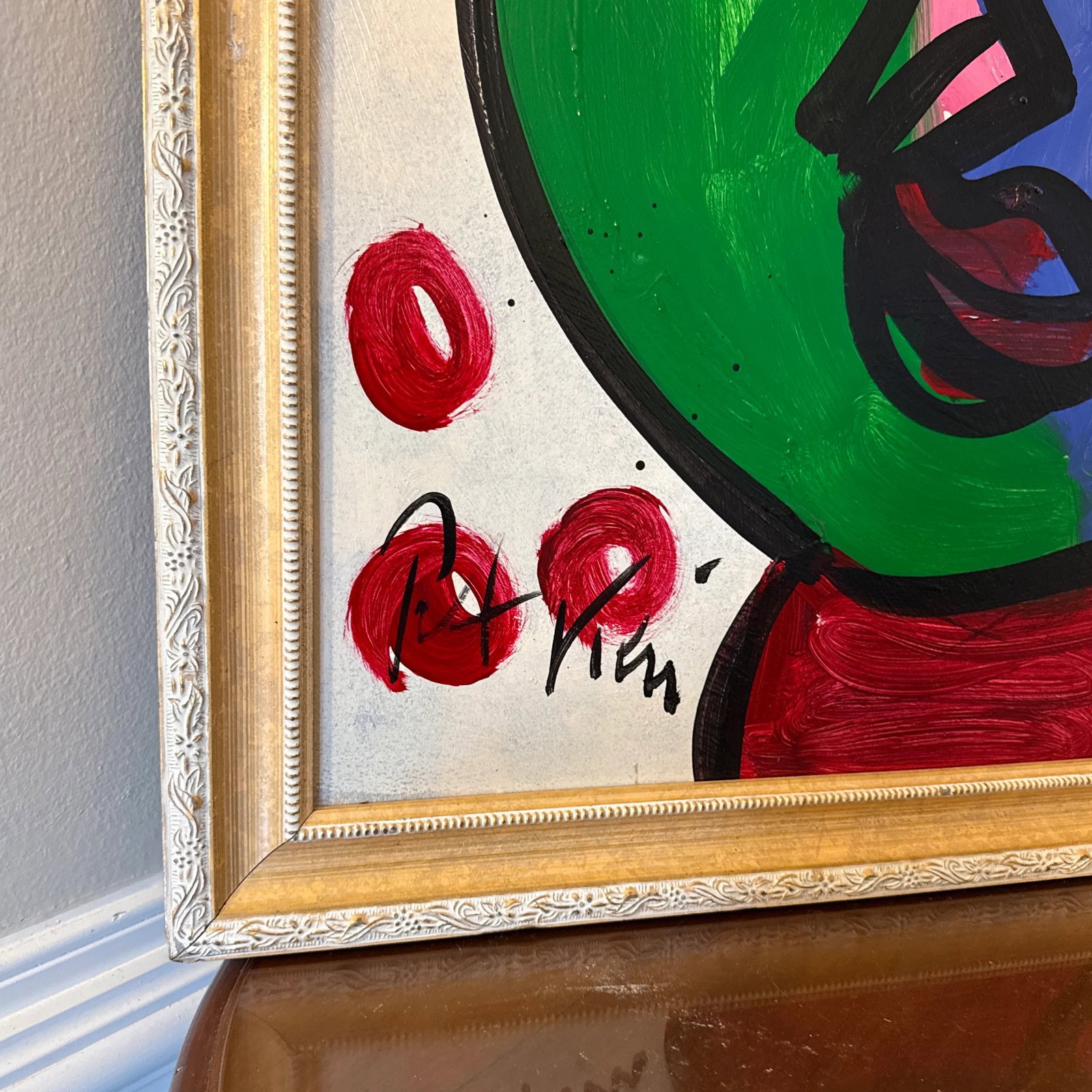 1970s Peter Keil Abstract Painting Framed - 3