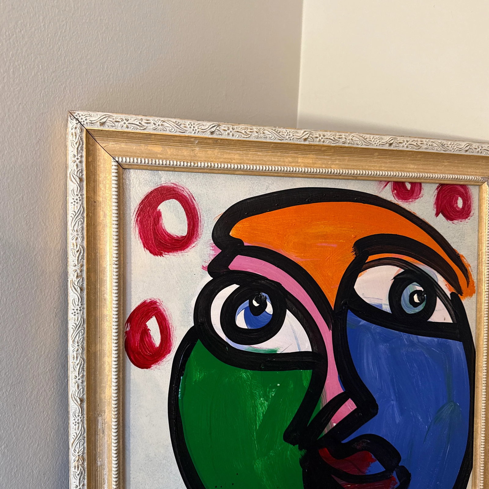 1970s Peter Keil Abstract Painting Framed - 4