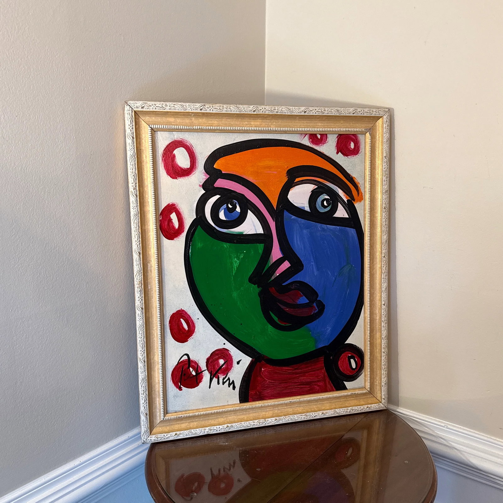 1970s Peter Keil Abstract Painting Framed - 5